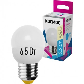 Светодиодная лампа КОСМОС LED Экономик GL45 6.5Вт E27 3000К